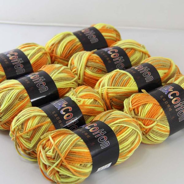 soft 6ballsx50g newcotton dyed hand knitting wool yarn socks scarf baby dark color mixed 2075-10-8 brown yellow, Black;white
soft 6ballsx50g newcotton dyed hand knitting wool yarn socks scarf baby dark color mixed 2075-10-8 brown yellow, Black;white