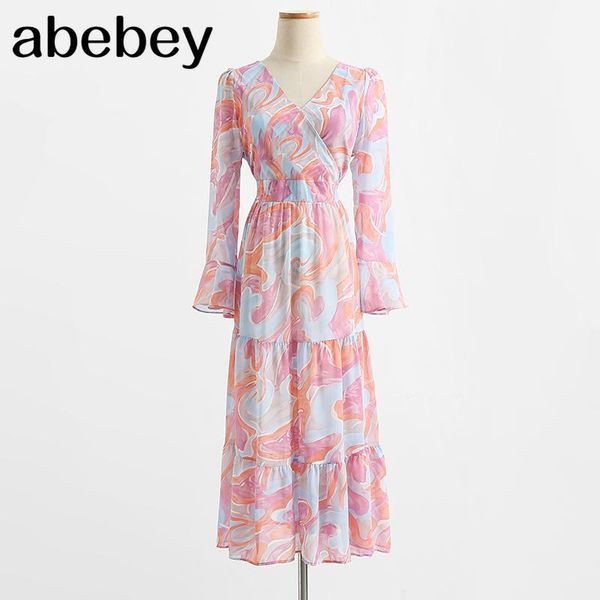 casual dresses 2021 spring summer long-sleeved chiffon dress women floral ruffled elastic waist print female mid-calf vestidos, Black;gray
casual dresses 2021 spring summer long-sleeved chiffon dress women floral ruffled elastic waist print female mid-calf vestidos, Black;gray
