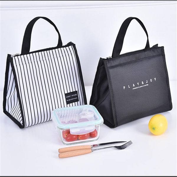 storage bags 1pcs functional fresh cooler lunch bag waterproof nylon portable zipper thermal oxford picnic tote food