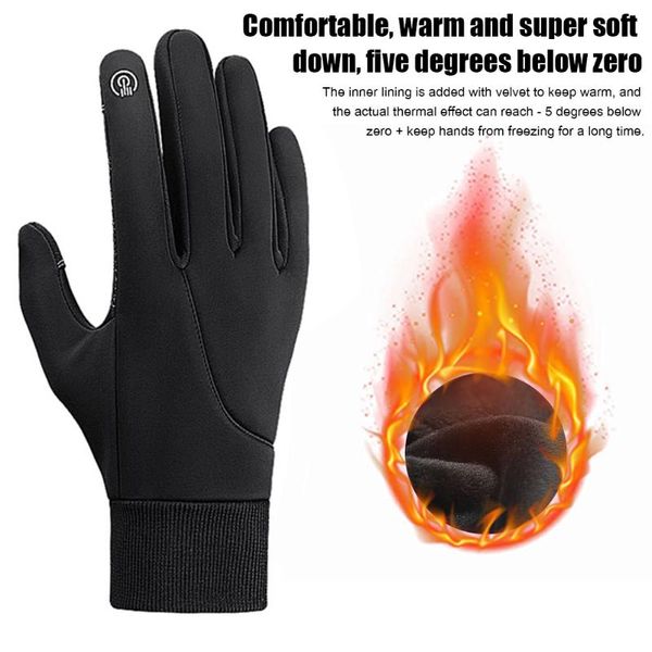 warm winter gloves windproof touch screen sports for men women non-slip running driving cycling climbing mittens, Black
warm winter gloves windproof touch screen sports for men women non-slip running driving cycling climbing mittens, Black