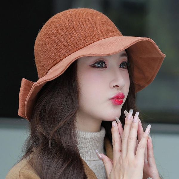 wide brim hats ht3786 autumn winter hat women fashion knitted bucket ladies big bow cap female packable fishing, Blue;gray
wide brim hats ht3786 autumn winter hat women fashion knitted bucket ladies big bow cap female packable fishing, Blue;gray