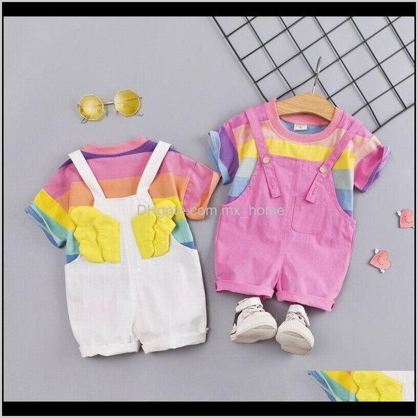 2pcs toddler kids baby summer clothes rainbow stripes tshirt bib shorts butterfly wings set huooy sets k6ymb, White
2pcs toddler kids baby summer clothes rainbow stripes tshirt bib shorts butterfly wings set huooy sets k6ymb, White