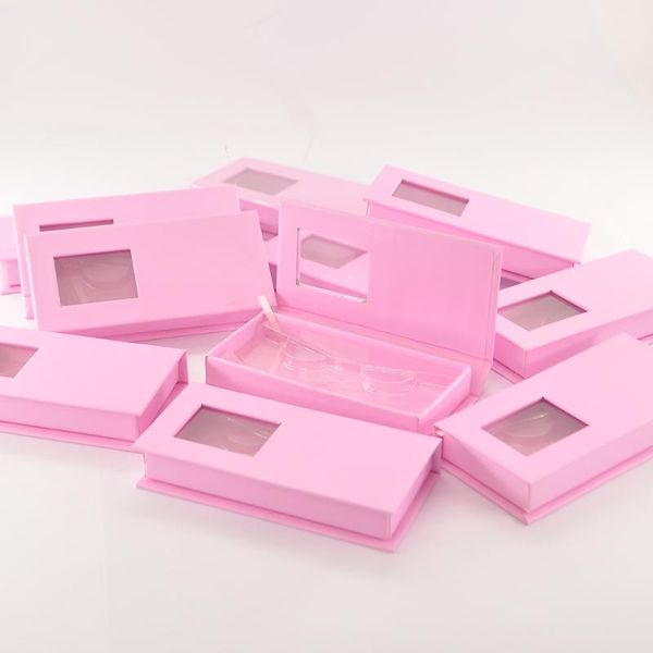 wholesale custom packaging eyelashes boxes box package faux cils 25mm mink lashes strip storage business bulk vendors false