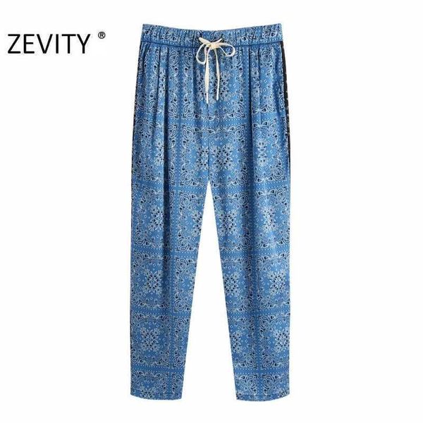 zevity women vintage patchwork totem flower print harem pants chic bow tie trousers female pantalones mujer retro pants p952 210603, Black;white 
zevity women vintage patchwork totem flower print harem pants chic bow tie trousers female pantalones mujer retro pants p952 210603, Black;white