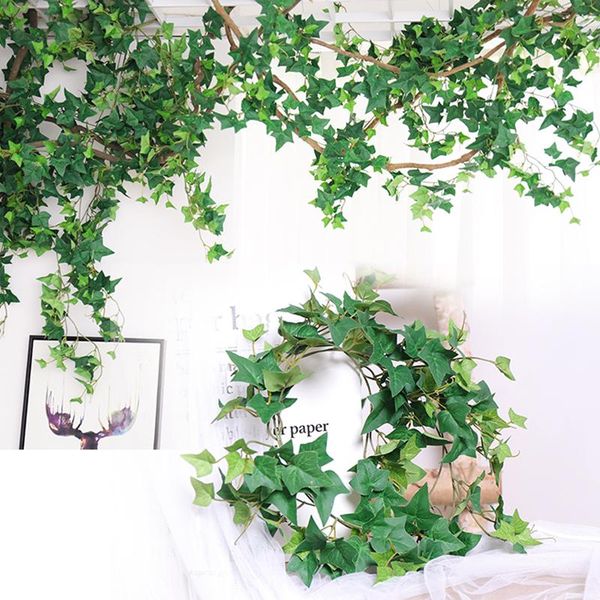decorative flowers & wreaths 190cm artificial leaves garland plants vine silk green leaf ivy diy wall hanging wedding party home garden deco
decorative flowers & wreaths 190cm artificial leaves garland plants vine silk green leaf ivy diy wall hanging wedding party home garden deco