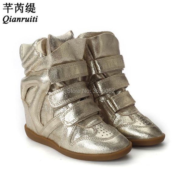 boots qianruiti celebrity high casual shoes women front straps wedge heel sneakers zapatillas mujer height increasing, Black
boots qianruiti celebrity high casual shoes women front straps wedge heel sneakers zapatillas mujer height increasing, Black