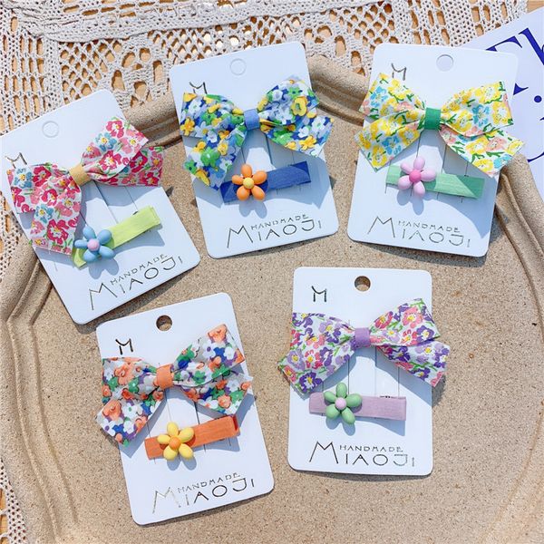 2 pcs ethnic style children's fresh cute floral fabric bow duckbill clip fashion sweet girl flower barrettes hair accessories, Slivery;white
2 pcs ethnic style children's fresh cute floral fabric bow duckbill clip fashion sweet girl flower barrettes hair accessories, Slivery;white