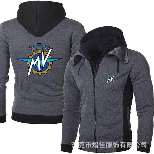 men's hoodies & sweatshirts mv agusta hoodie stand collar dual zippers hooded sweatshirt male long sleeve spring harajuku casual jacket, Black
men's hoodies & sweatshirts mv agusta hoodie stand collar dual zippers hooded sweatshirt male long sleeve spring harajuku casual jacket, Black
