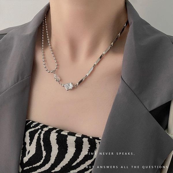 chains splicing woman necklace crystal bridal necklaces chain pendant jewelry silver color trendy kpop stainless collares
chains splicing woman necklace crystal bridal necklaces chain pendant jewelry silver color trendy kpop stainless collares