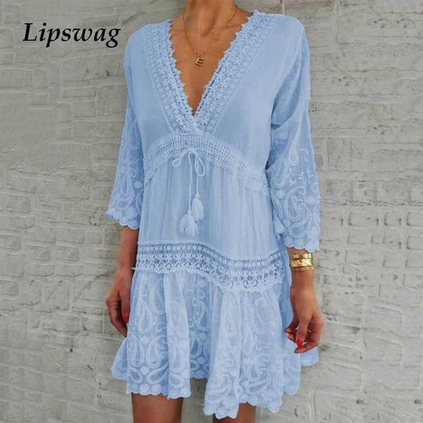 elegant solid flare sleeve mini dress women loose tassel drawstring beach dresses summer vintage holiday embroidery ladies casual, Black;gray
elegant solid flare sleeve mini dress women loose tassel drawstring beach dresses summer vintage holiday embroidery ladies casual, Black;gray