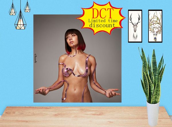 charli xcx charli album poster rap music cover silk art print