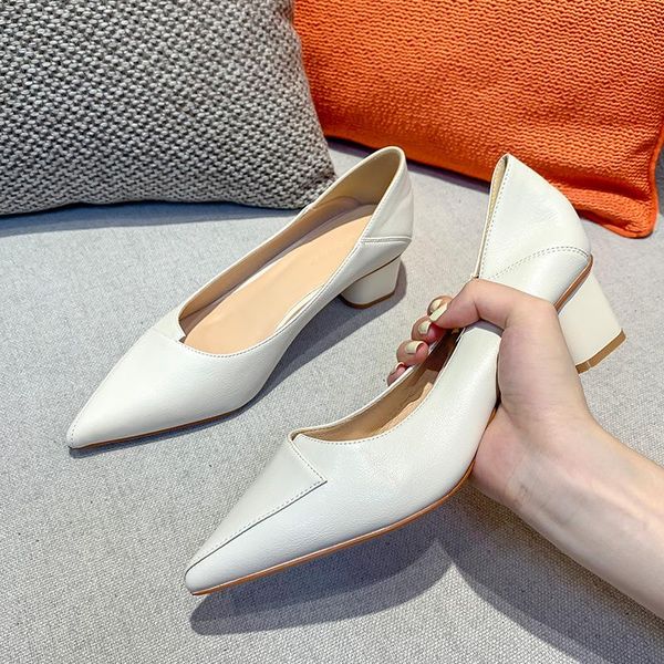 dress shoes soft pu leather women patchwork pointed toe pumps chunky med high heels grandma brief two-ways wearing mujer bombas, Black
dress shoes soft pu leather women patchwork pointed toe pumps chunky med high heels grandma brief two-ways wearing mujer bombas, Black