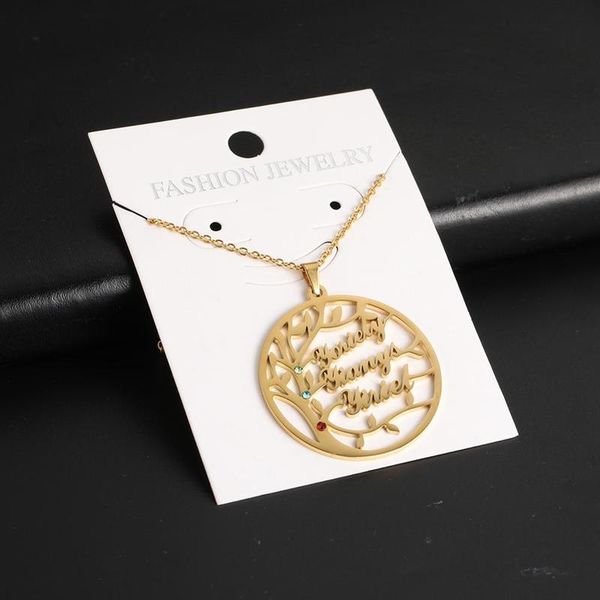 lemegeton custom name necklace of life personalized birthday stone family tree stainless steel necklacest, Silver
lemegeton custom name necklace of life personalized birthday stone family tree stainless steel necklacest, Silver