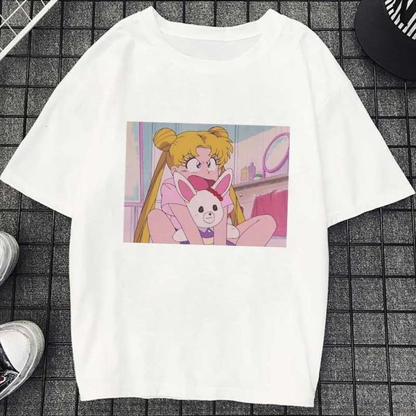 camiseta mujer and women clothes mens t shirts thin section sailor moon fashion print vogue harajuku aesthetic girls, White;black
camiseta mujer and women clothes mens t shirts thin section sailor moon fashion print vogue harajuku aesthetic girls, White;black