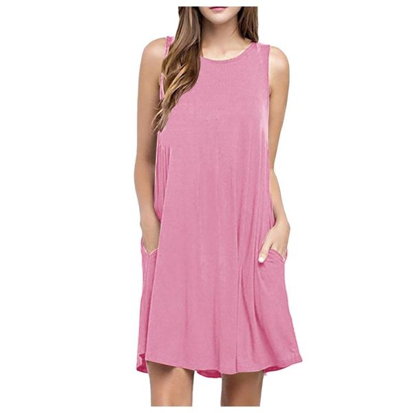 casual dresses women's solid a-line mini dress o neck loose pockets sleeveless tank above knee party holiday, Black;gray
casual dresses women's solid a-line mini dress o neck loose pockets sleeveless tank above knee party holiday, Black;gray