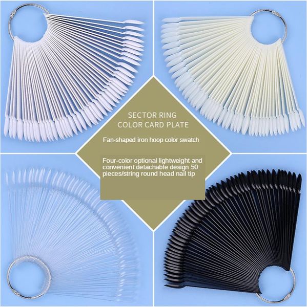 nail art kits ins round head iron ring fan color card 50 false short ellipse exercise piece display plate tool
nail art kits ins round head iron ring fan color card 50 false short ellipse exercise piece display plate tool