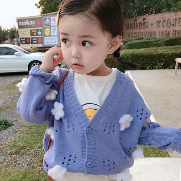 pullover 2021 spring autumn girls knitting cardigan cute three dimensional flower cotton sweater children candy color casual coat, Blue
pullover 2021 spring autumn girls knitting cardigan cute three dimensional flower cotton sweater children candy color casual coat, Blue