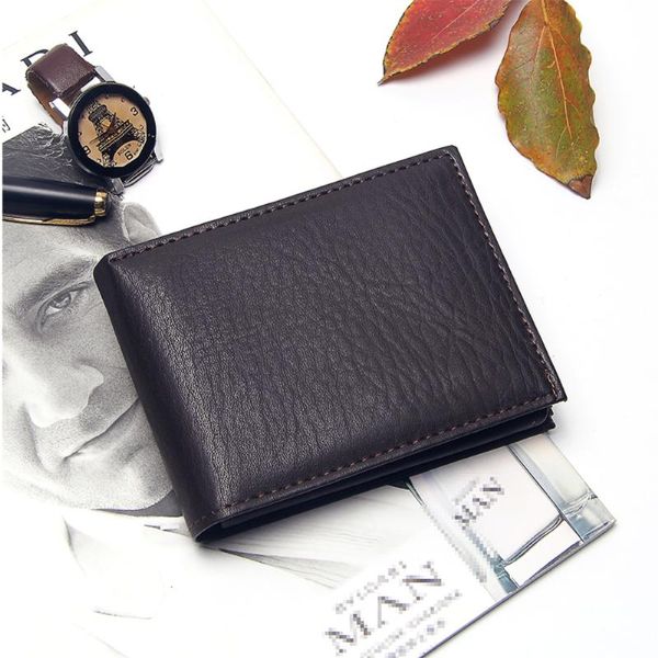 casual men's wallets leather solid luxury wallet men pu slim bifold short purses holder business male purse, Red;black
casual men's wallets leather solid luxury wallet men pu slim bifold short purses holder business male purse, Red;black