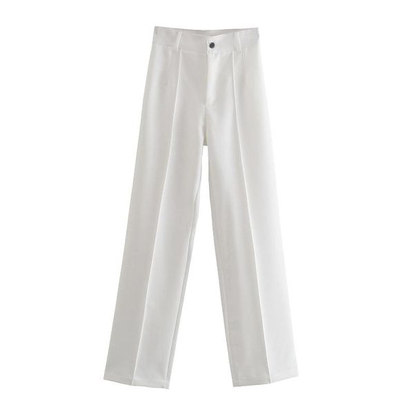 women's pants & capris tra women chic fashion office wear straight vintage high waist zipper female trousers mujer, Black;white
women's pants & capris tra women chic fashion office wear straight vintage high waist zipper female trousers mujer, Black;white