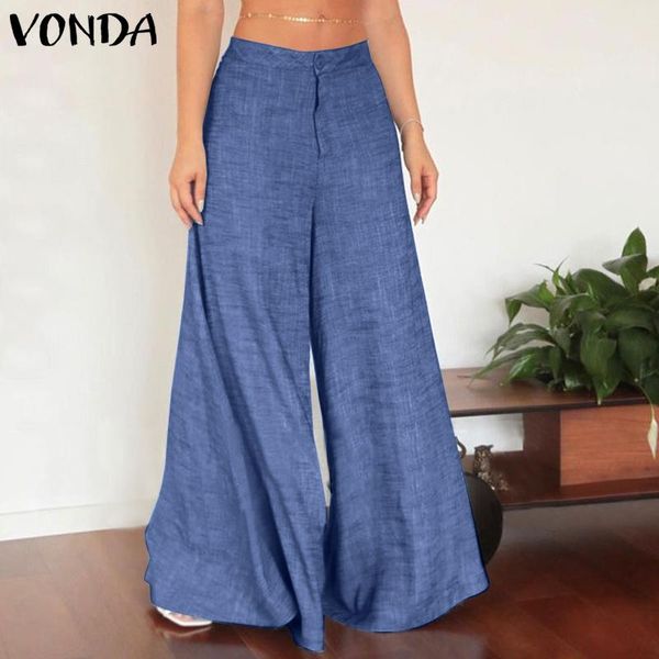 women's pants & capris women pleated wide leg 2021 vonda casual solid color long trousers femme palazzo pantalon zipper high waist, Black;white
women's pants & capris women pleated wide leg 2021 vonda casual solid color long trousers femme palazzo pantalon zipper high waist, Black;white