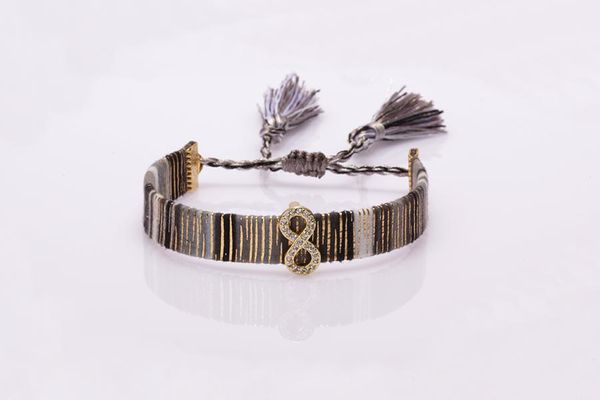 charm bracelets ethnic boho colourful rainbow mix cz paved luck number 8 cotton silk tassel wrist band adjustable bracelet for woman girl, Golden;silver
charm bracelets ethnic boho colourful rainbow mix cz paved luck number 8 cotton silk tassel wrist band adjustable bracelet for woman girl, Golden;silver