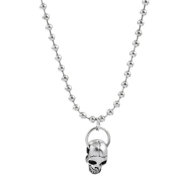 chains fashion ladies necklace men's skull pendant retro punk gothic halloween jewelry wholesale, Silver
chains fashion ladies necklace men's skull pendant retro punk gothic halloween jewelry wholesale, Silver