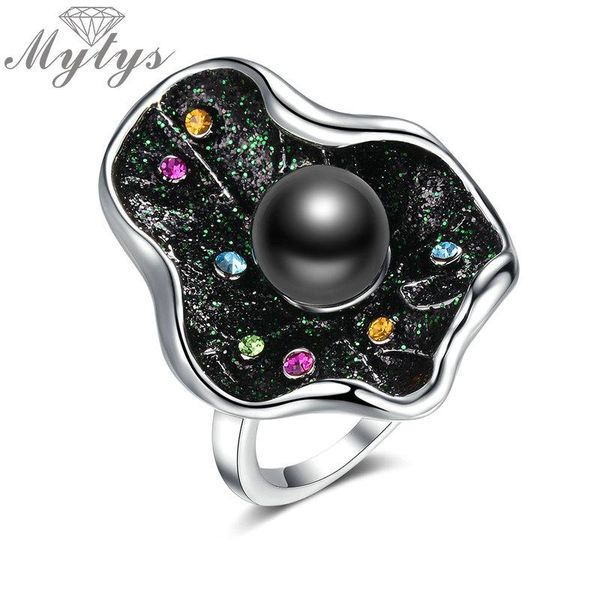 cluster rings mytys sparkling nature green leaf colorful crystal & black pearl on ring design noble retro statement for wome r2136, Golden;silver
cluster rings mytys sparkling nature green leaf colorful crystal & black pearl on ring design noble retro statement for wome r2136, Golden;silver