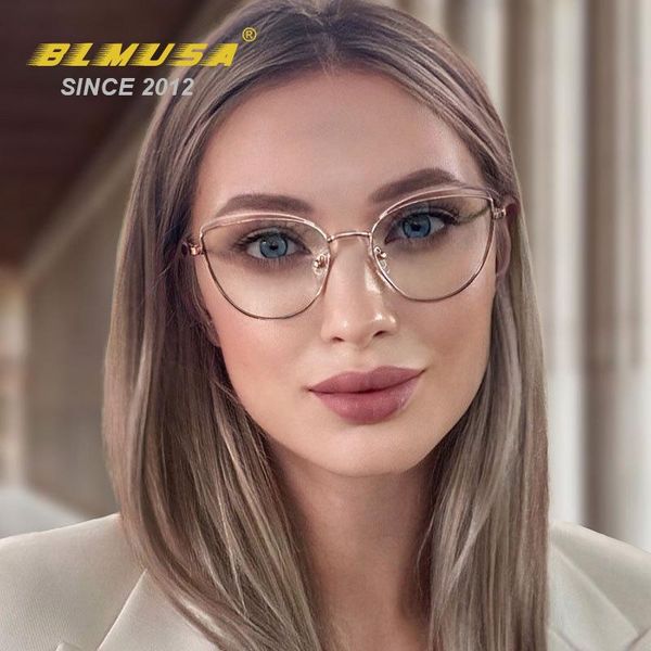sunglasses blmusa 2021 fashion computer glasses women brand design cat eye optical eyewear metal eyeglasses frame prescription, White;black
sunglasses blmusa 2021 fashion computer glasses women brand design cat eye optical eyewear metal eyeglasses frame prescription, White;black