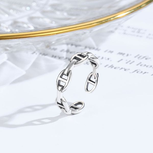 factory wholesale s925 sterling silver personalized niche design pig nose opening women's fashion simple ring hea/rtsch/rome
factory wholesale s925 sterling silver personalized niche design pig nose opening women's fashion simple ring hea/rtsch/rome