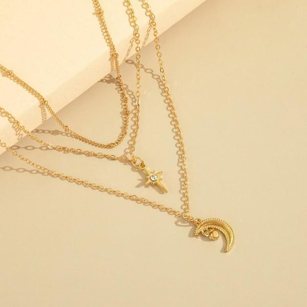 pendant necklaces star moon women necklace jewelry accessories hip punk club pub gold color funny metal zircon jewellery, Silver
pendant necklaces star moon women necklace jewelry accessories hip punk club pub gold color funny metal zircon jewellery, Silver