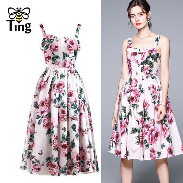 designer chic rose flower printing strap summer a line dresses women sweet pink knee length vestidos elbise lady zanzea 210513, Black;gray
designer chic rose flower printing strap summer a line dresses women sweet pink knee length vestidos elbise lady zanzea 210513, Black;gray