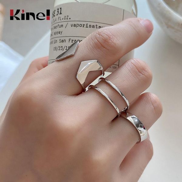 cluster rings kinel fashion korea knuckle ring multi styles 925 sterling silver geometry adjustable bague woman jewelry, Golden;silver
cluster rings kinel fashion korea knuckle ring multi styles 925 sterling silver geometry adjustable bague woman jewelry, Golden;silver