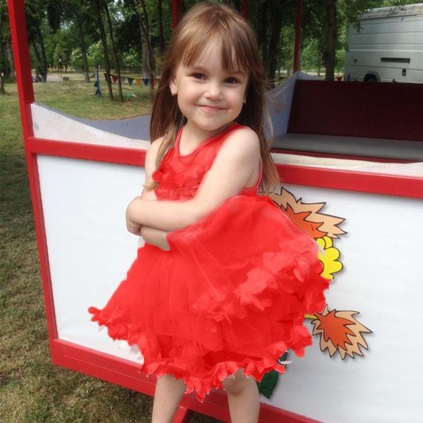 girl's dresses little girls mesh dress toddler baby sleeveless applique floral tulle princess party kids girl summer clothes, Red;yellow
girl's dresses little girls mesh dress toddler baby sleeveless applique floral tulle princess party kids girl summer clothes, Red;yellow