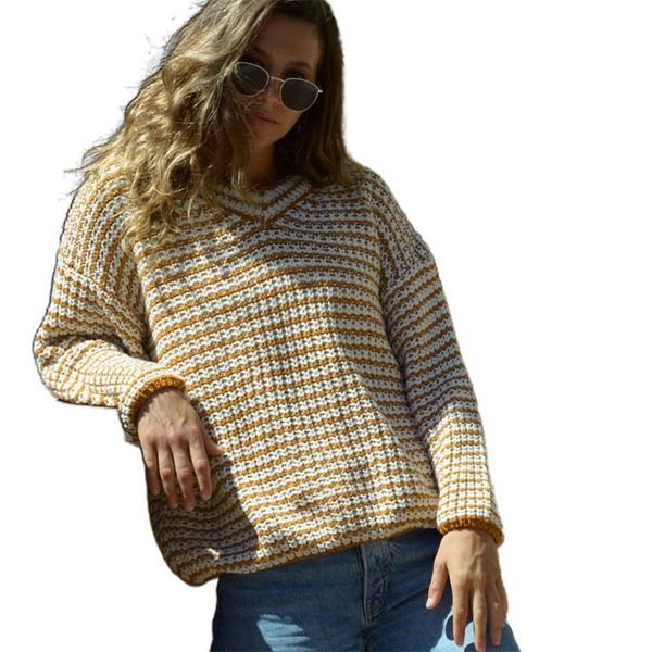 women's sweaters women winter autumn v-neck knitted sweater casual long sleeve stripe pullover, White;black
women's sweaters women winter autumn v-neck knitted sweater casual long sleeve stripe pullover, White;black