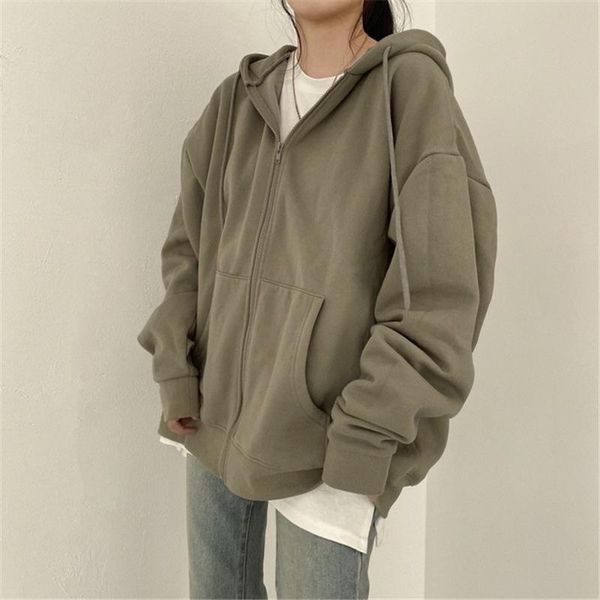 women's hoodies & sweatshirts all-match women hoodie cardigan ladies harajuku windbreaker kawaii zipper sweatshirt clothing korean long, Black
women's hoodies & sweatshirts all-match women hoodie cardigan ladies harajuku windbreaker kawaii zipper sweatshirt clothing korean long, Black