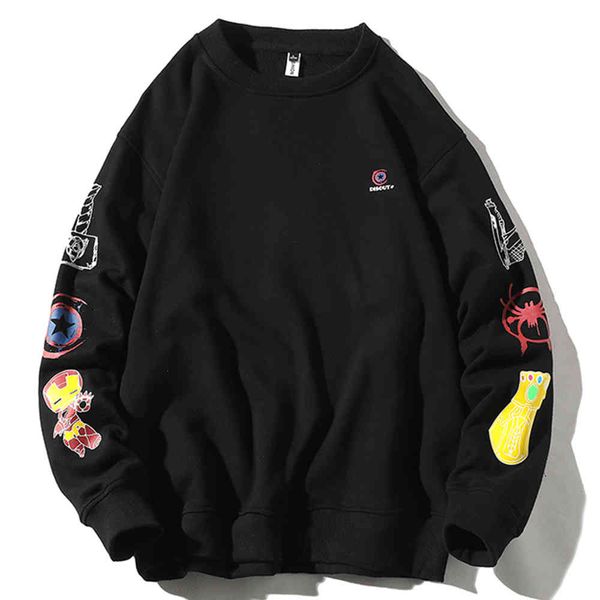 men's sweaters dpring and autumn sleeve sticker children's fun sweater harajuku nmnz, White;black
men's sweaters dpring and autumn sleeve sticker children's fun sweater harajuku nmnz, White;black