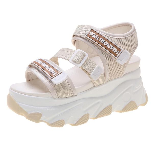 summer ladies 8.5cm high platform sandals women open toe sport sandales woman vacation beach wedges shoes, Black
summer ladies 8.5cm high platform sandals women open toe sport sandales woman vacation beach wedges shoes, Black