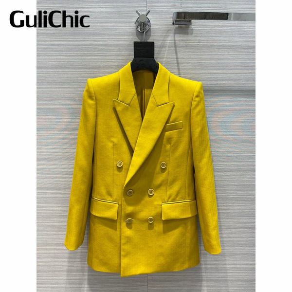 women's suits & blazers 7.10 high end quality luxury temperament solid color double breasted wool silk blazer women, White;black
women's suits & blazers 7.10 high end quality luxury temperament solid color double breasted wool silk blazer women, White;black