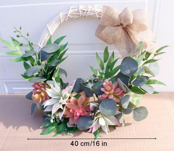 decorative flowers & wreaths 16inch artificial succulent twig wreath decor handmade round garland design for home decoration hanging door
decorative flowers & wreaths 16inch artificial succulent twig wreath decor handmade round garland design for home decoration hanging door