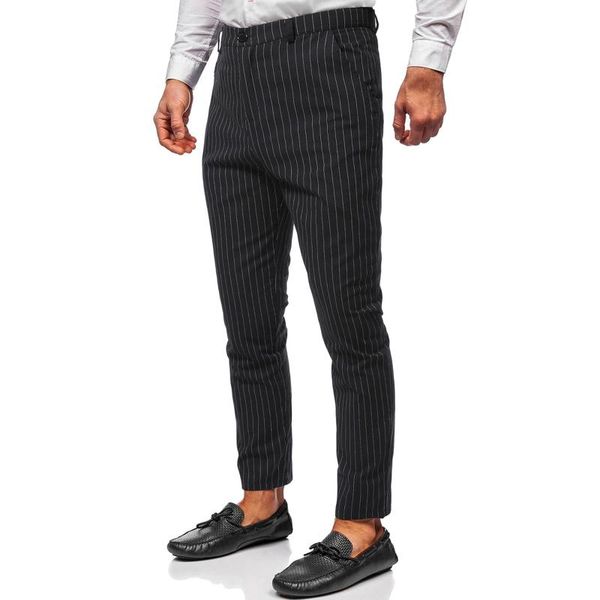 men's pants 2021 fashion striped buttoned loose casual skinny pencil jogger pocket trousers, Black
men's pants 2021 fashion striped buttoned loose casual skinny pencil jogger pocket trousers, Black