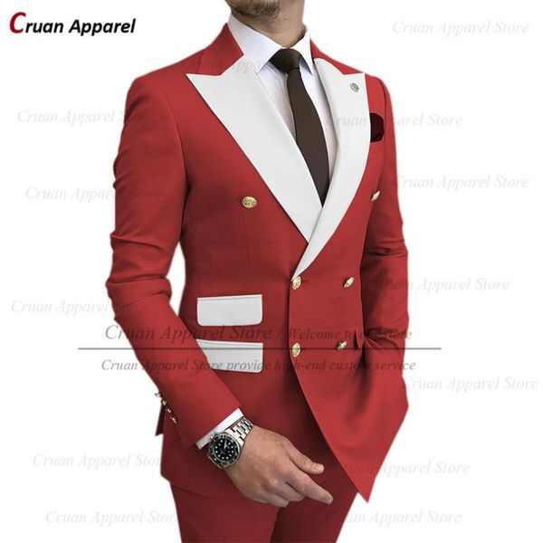 men's suits & blazers 2022 fashion red mens wedding set formal elegant navy blue groomsmen groom tuxedos gold buttons luxury blazer pan, White;black
men's suits & blazers 2022 fashion red mens wedding set formal elegant navy blue groomsmen groom tuxedos gold buttons luxury blazer pan, White;black