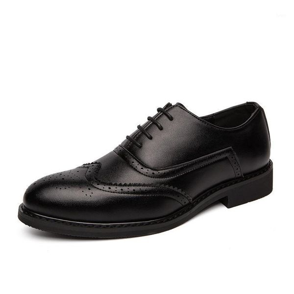 dress shoes men brogue wedding leather leatther lace type toe shape sofet up pointed business season fit, Black
dress shoes men brogue wedding leather leatther lace type toe shape sofet up pointed business season fit, Black