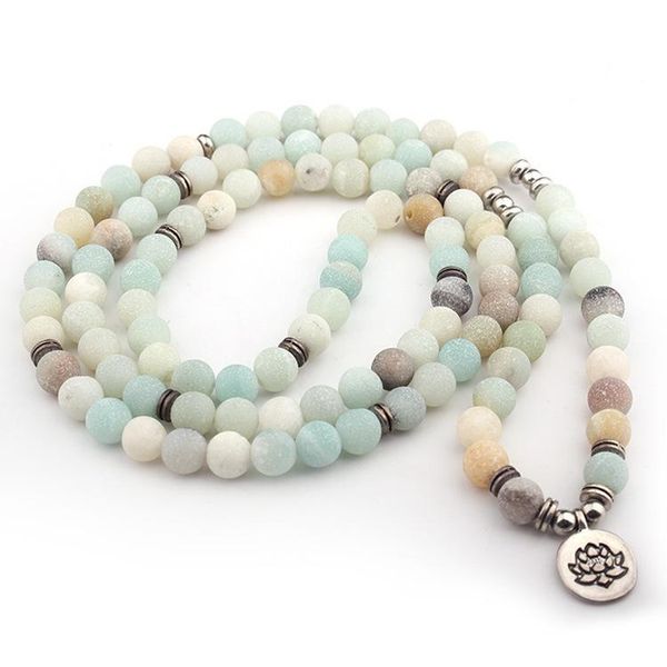 fashion women bracelet amazonite beads with lotus om buddha pulseira feminina drop charm yoga 108 mala necklace beaded, strands, Black
fashion women bracelet amazonite beads with lotus om buddha pulseira feminina drop charm yoga 108 mala necklace beaded, strands, Black