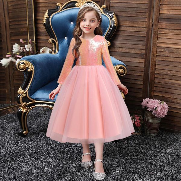 kid flower girl dress girls evening party ball gown dresses girl long sleeve sequin princess dress, Red;yellow
kid flower girl dress girls evening party ball gown dresses girl long sleeve sequin princess dress, Red;yellow