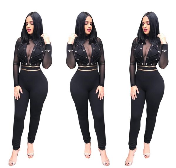lace up ribbons patchwork rompers women jumpsuit mesh long sleeve bodysuit jumpsuits lw8139, Black;white
lace up ribbons patchwork rompers women jumpsuit mesh long sleeve bodysuit jumpsuits lw8139, Black;white