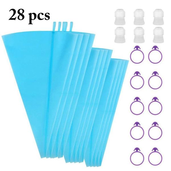 baking & pastry tools 28 pcs/set bag tips kitchen diy icing piping cream reusable bags with tie set cake decorating
baking & pastry tools 28 pcs/set bag tips kitchen diy icing piping cream reusable bags with tie set cake decorating