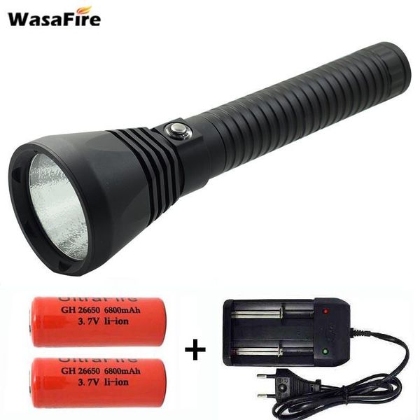 underwater diving scuba 4000lm led dive torch waterproof hard light lantern with 26650 battery+charger flashlights torches
underwater diving scuba 4000lm led dive torch waterproof hard light lantern with 26650 battery+charger flashlights torches