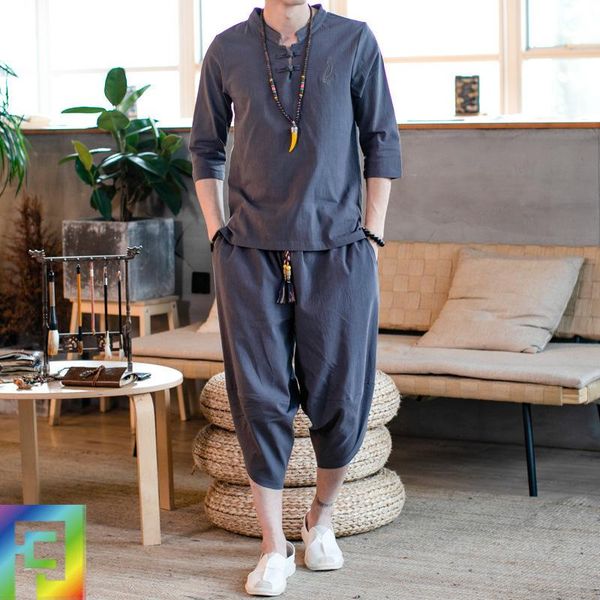 fund of 2021 summer cotton short sleeve t-shirt suits men loose big yards fiber 7 minutes pants suit men's shorts, White;black
fund of 2021 summer cotton short sleeve t-shirt suits men loose big yards fiber 7 minutes pants suit men's shorts, White;black