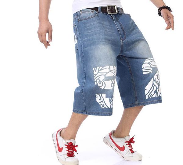 men's jeans summer shorts hip hop denim boardshorts printing fashion trousers loose baggy mens trouser bottoms big size 46 men, Blue
men's jeans summer shorts hip hop denim boardshorts printing fashion trousers loose baggy mens trouser bottoms big size 46 men, Blue