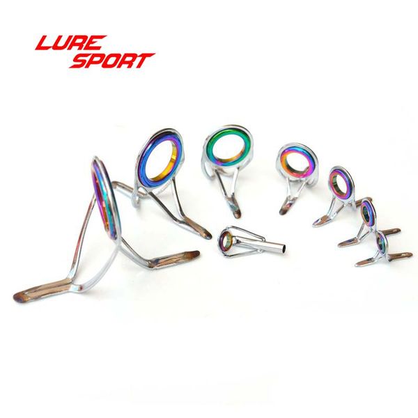 luresport guide and set rainbow ring silver frame rod building component fishing pole repair diy accessory boat rods
luresport guide and set rainbow ring silver frame rod building component fishing pole repair diy accessory boat rods